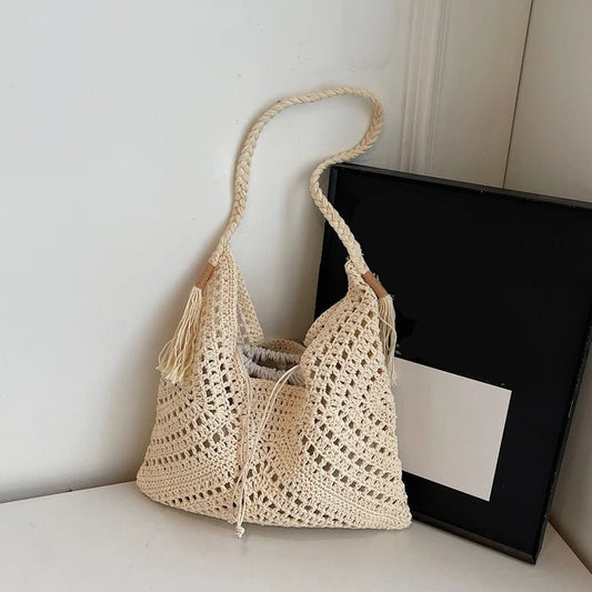 Crochet Shoulder Bag | Handmade Look | Lightweight Boho Style