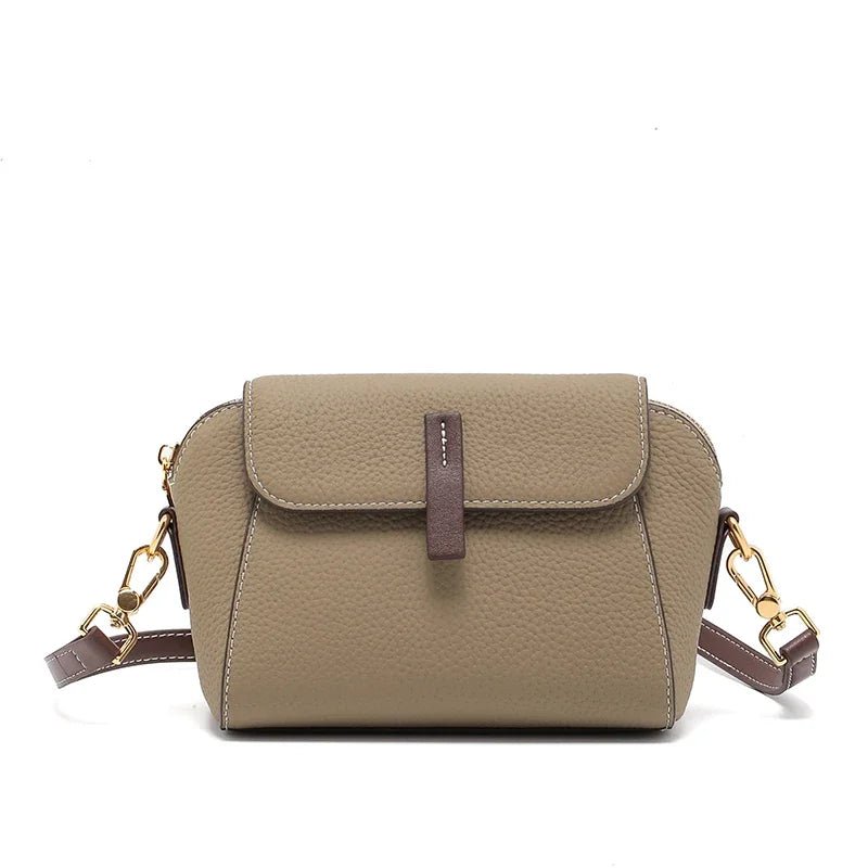 Compact Leather Crossbody Bag | Minimalist Style & Magnetic Flap