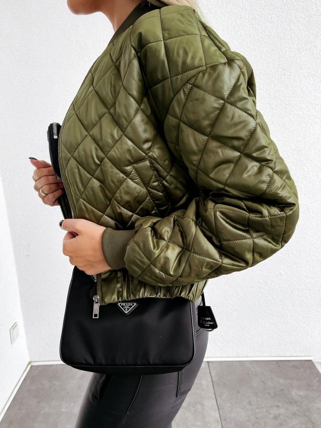 Quilted Bomber Jacket | Lightweight & Stylish | Satin Finish | Casual Layering