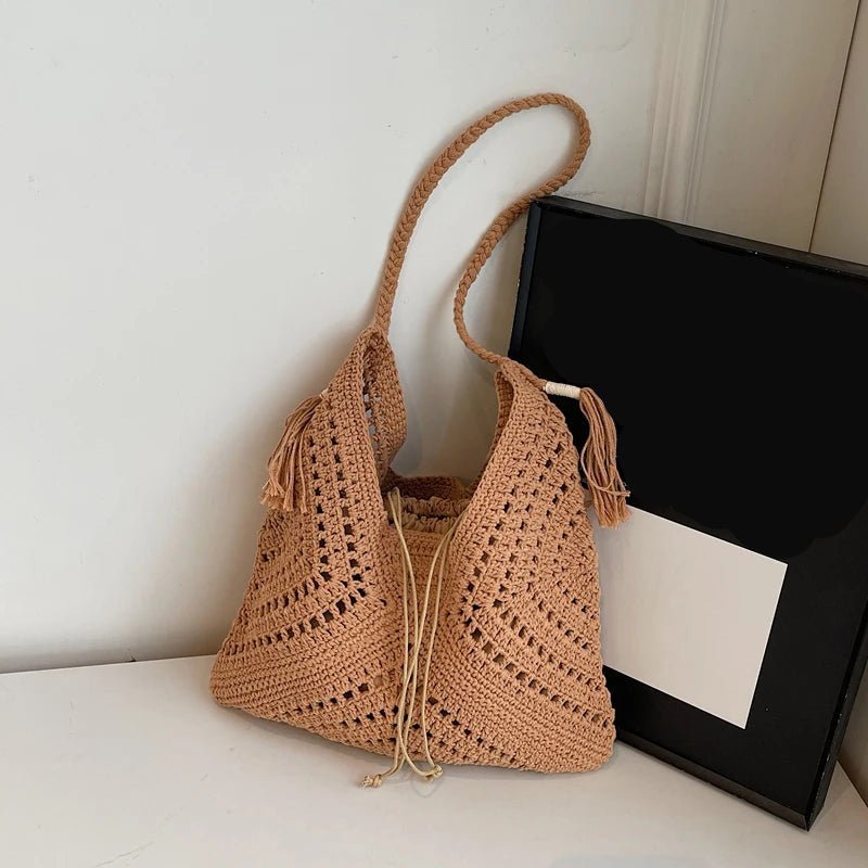 Crochet Shoulder Bag | Handmade Look | Lightweight Boho Style