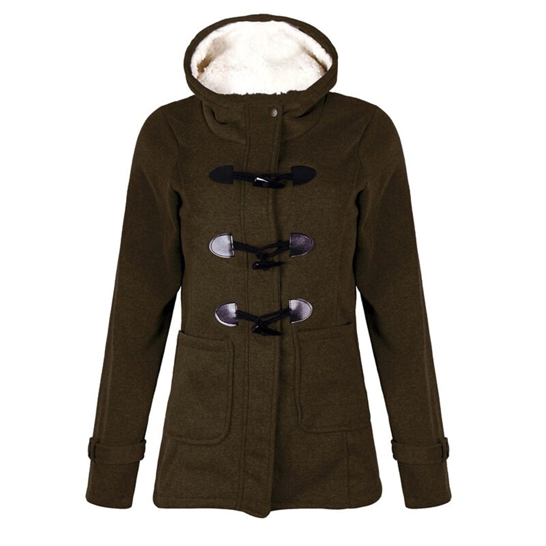Toggle-Closure Hooded Coat | Plush Lining | Casual Winter Warmth | Stylish Design