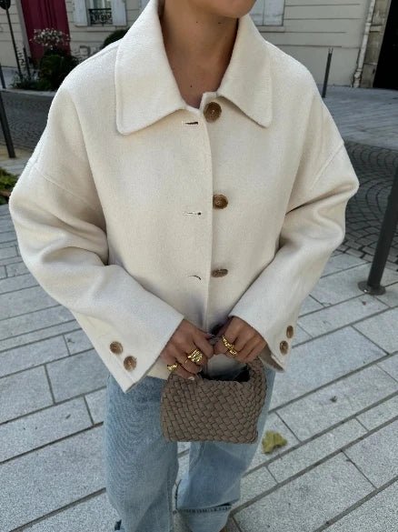 Oversized Wool Shacket | Relaxed Fit | Wool Blend | Casual Layering Essential