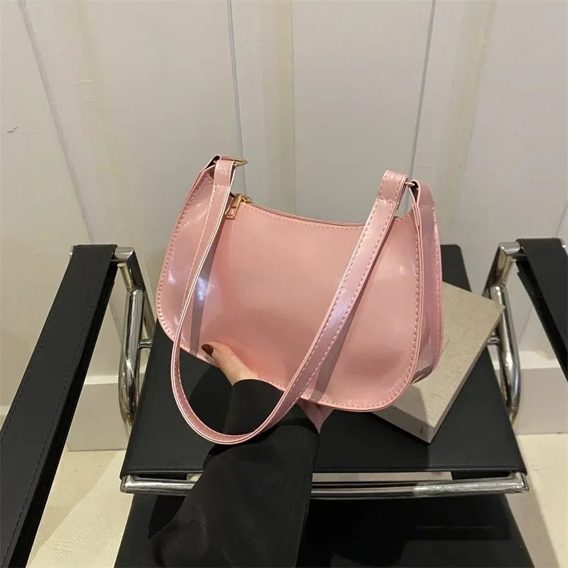 Mini Shoulder Bag | Patent Finish | Compact Chic