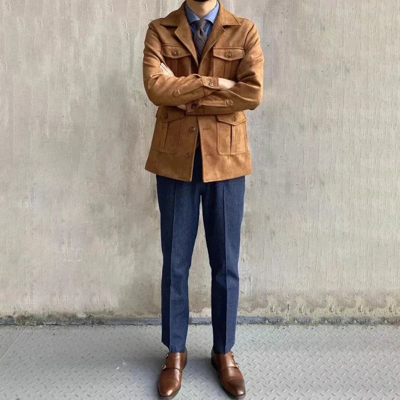 Men’s Utility Field Jacket | Multi-Pocket Cotton Blend | Smart Outdoor Layering Canada