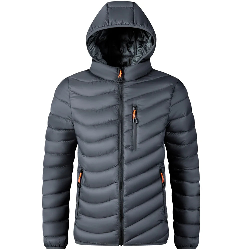 Men’s Lightweight Hooded Puffer Jacket | Quilted Shell | Urban Cold-Weather Layer