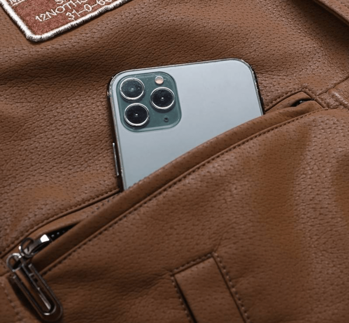 Men's Aviator Jacket | Embroidered Patches | Faux Shearling Collar | Vintage Flight Style