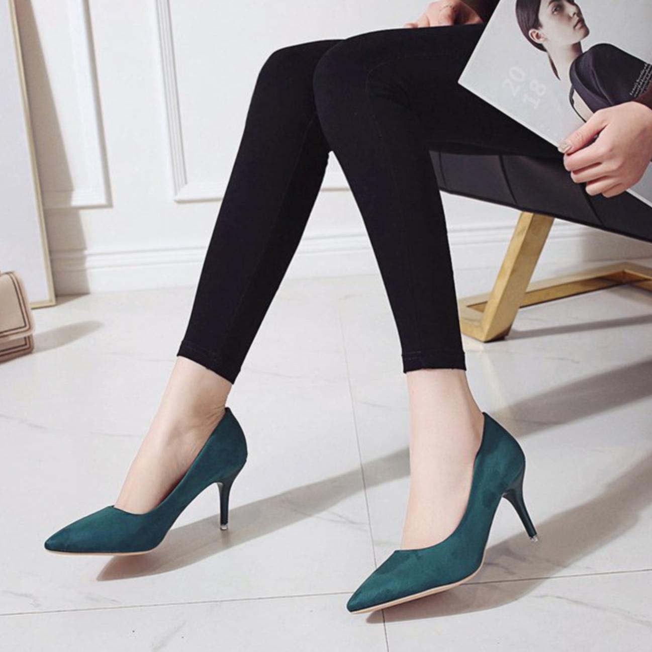 Pointed-Toe Kitten Heel Pumps | Animal Print Finish | Elegant Slip-On Style