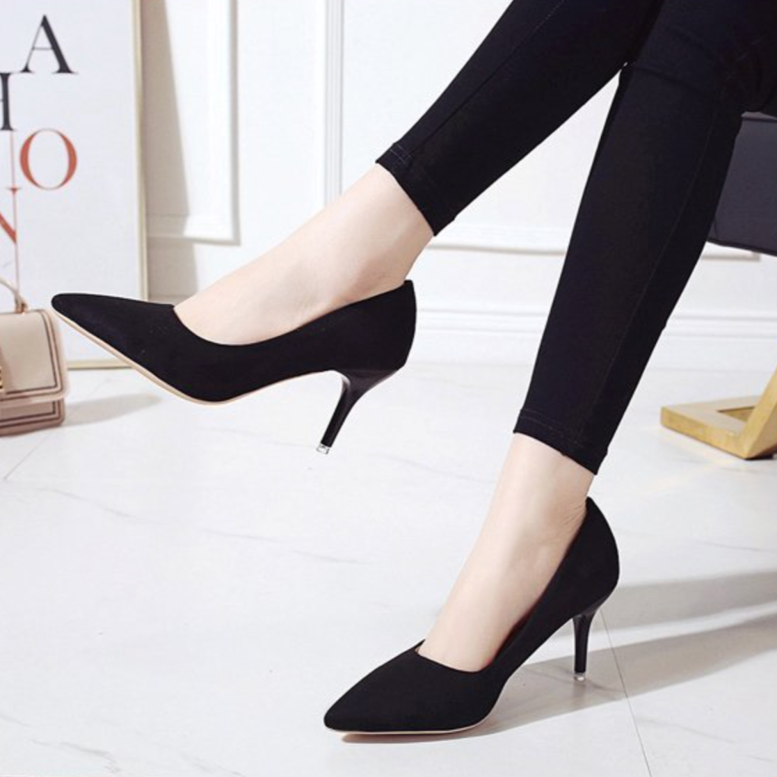 Pointed-Toe Kitten Heel Pumps | Animal Print Finish | Elegant Slip-On Style