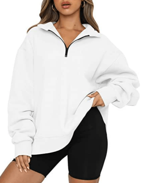 Quarter-Zip Pullover Sweatshirt | Relaxed Fit | Versatile Everyday Layer