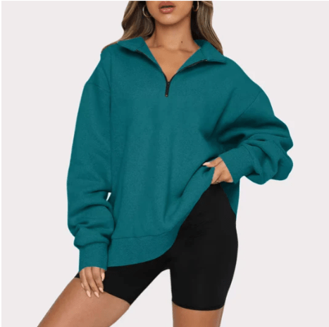 Quarter-Zip Pullover Sweatshirt | Relaxed Fit | Versatile Everyday Layer