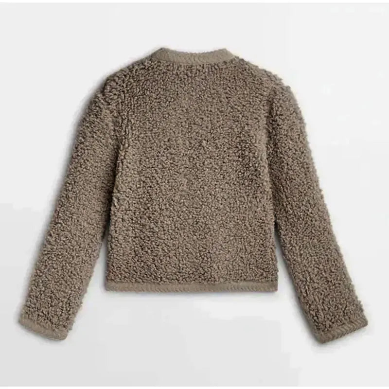 Cozy Teddy Cardigan | Button-Up Front | Soft Textured Knit