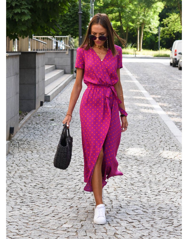 Floral Wrap Dress | Vibrant Print | Lightweight Elegance
