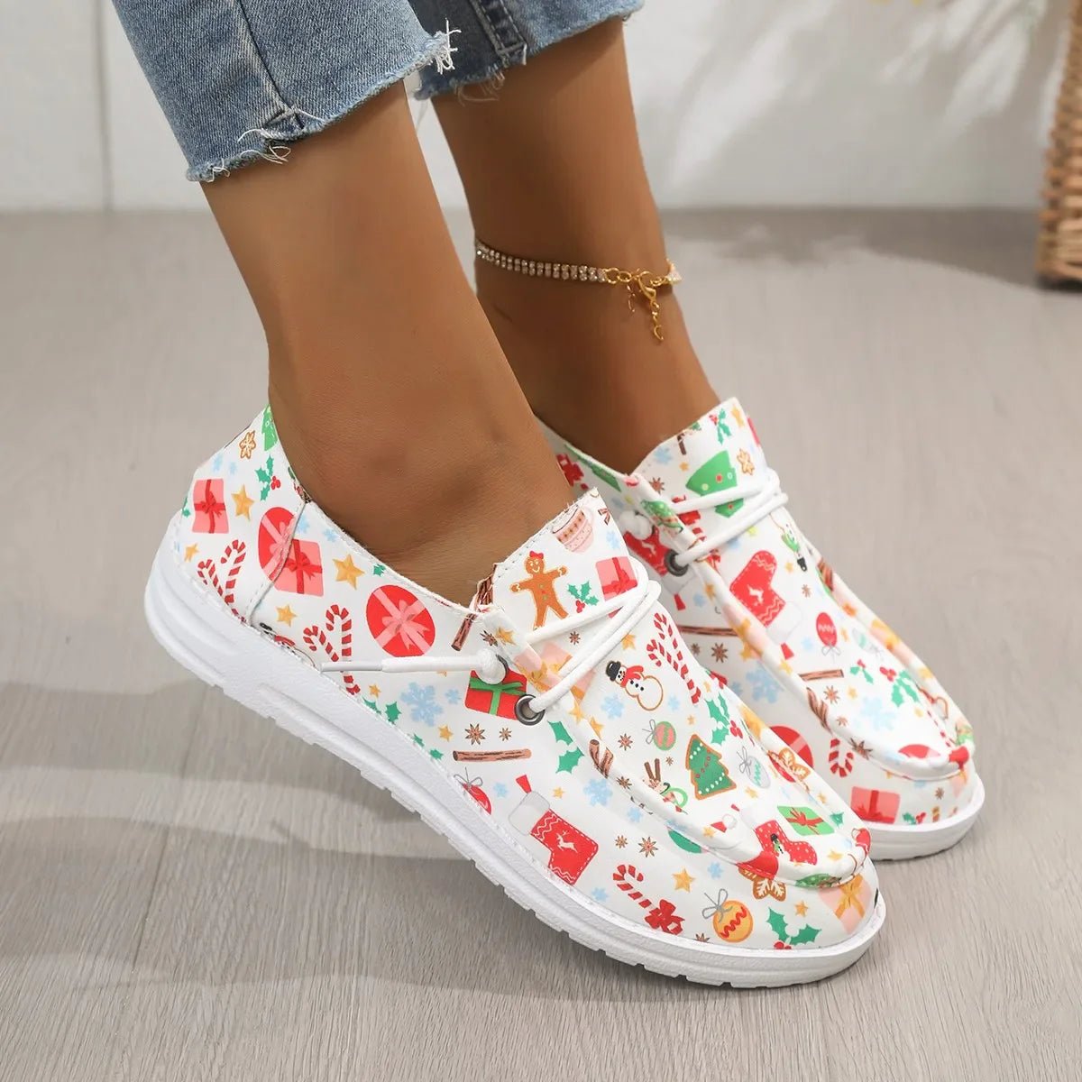 Floral Canvas Slip-On Sneakers | Lightweight Comfort | Casual Everyday Wear
