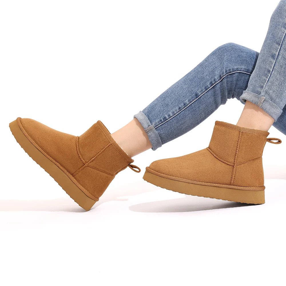 Classic Ankle Winter Boots | Warm Faux Fur Lining | Slip-Resistant Sole