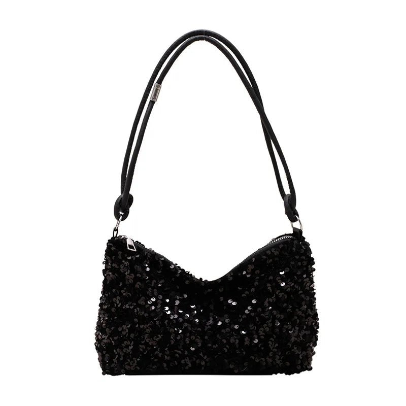 Sequin Shoulder Bag | Sparkle Finish | Lightweight Party Clutch
