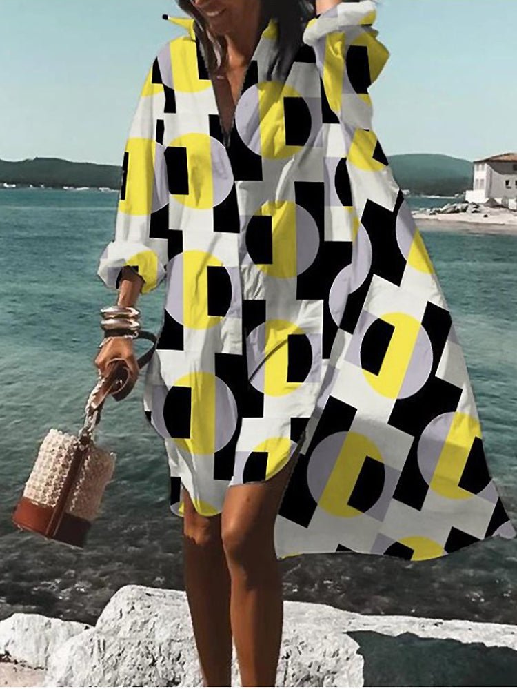 Abstract Floral Swing Coat | Lightweight Statement Layer | Open Front Design