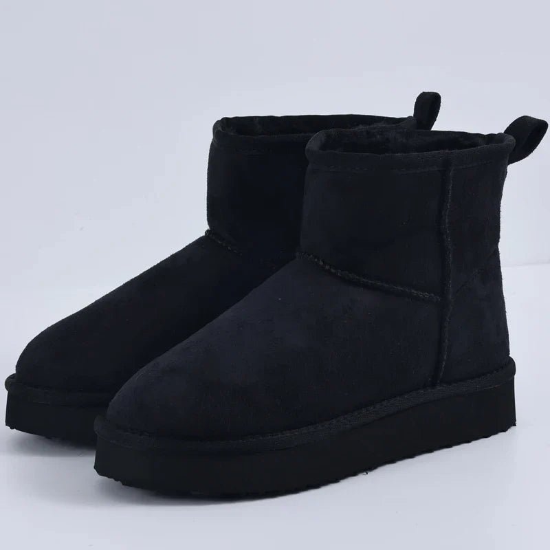 Classic Ankle Winter Boots | Warm Faux Fur Lining | Slip-Resistant Sole
