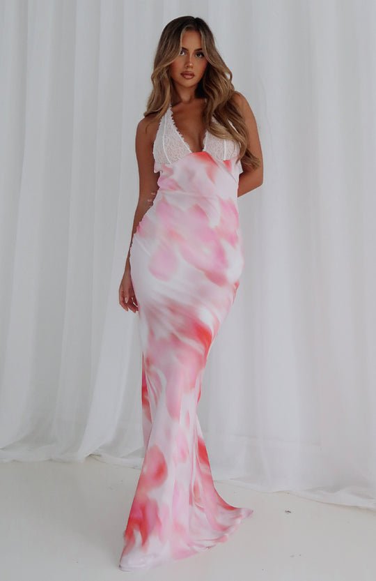 Floral Print Bodycon Maxi Dress | Sleeveless Fit | Elegant Evening Wear