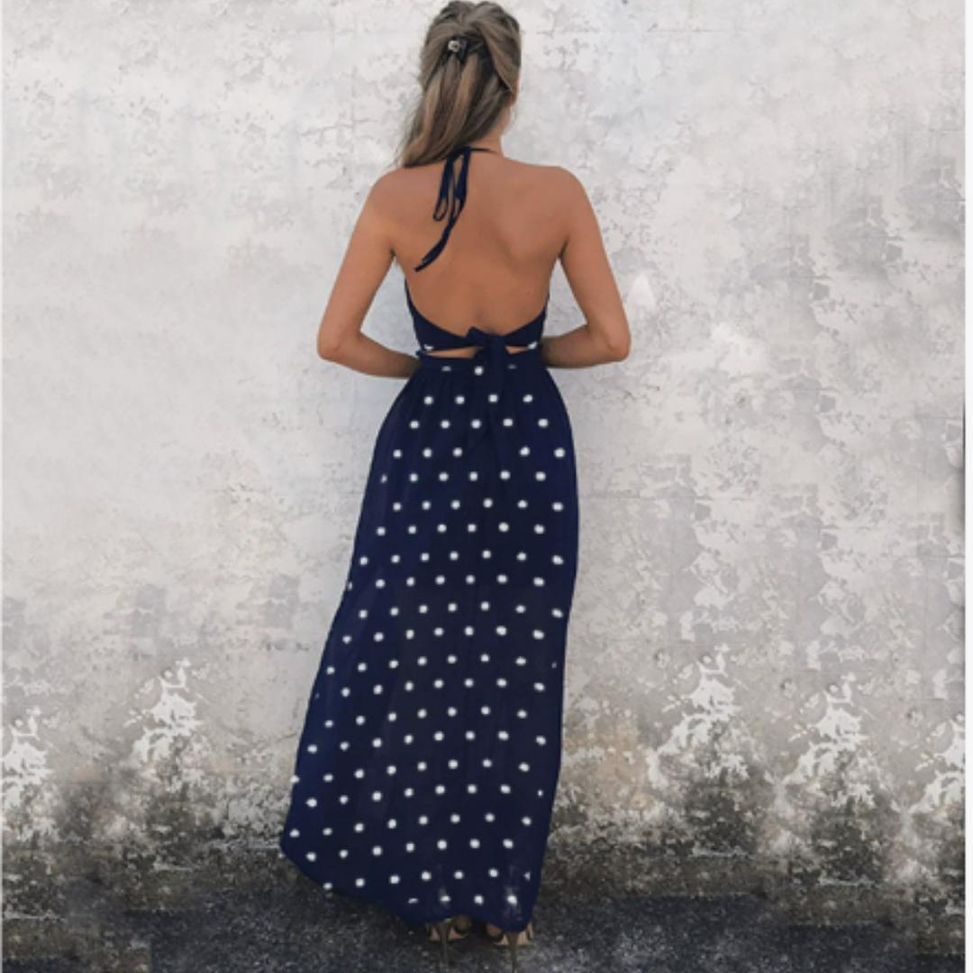 Floral Halter Maxi Dress | Ruched Bust | Lightweight Summer Style