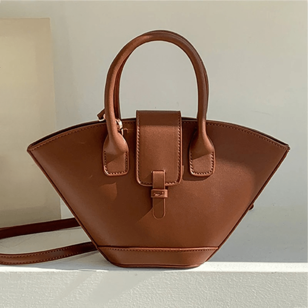 Mini Trapeze Handbag | Modern Satchel Shape | Detachable Strap
