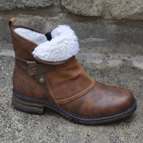 Insulated Side-Zip Ankle Boots | Cushioned Grip Sole | Cold-Weather Casual Footwear