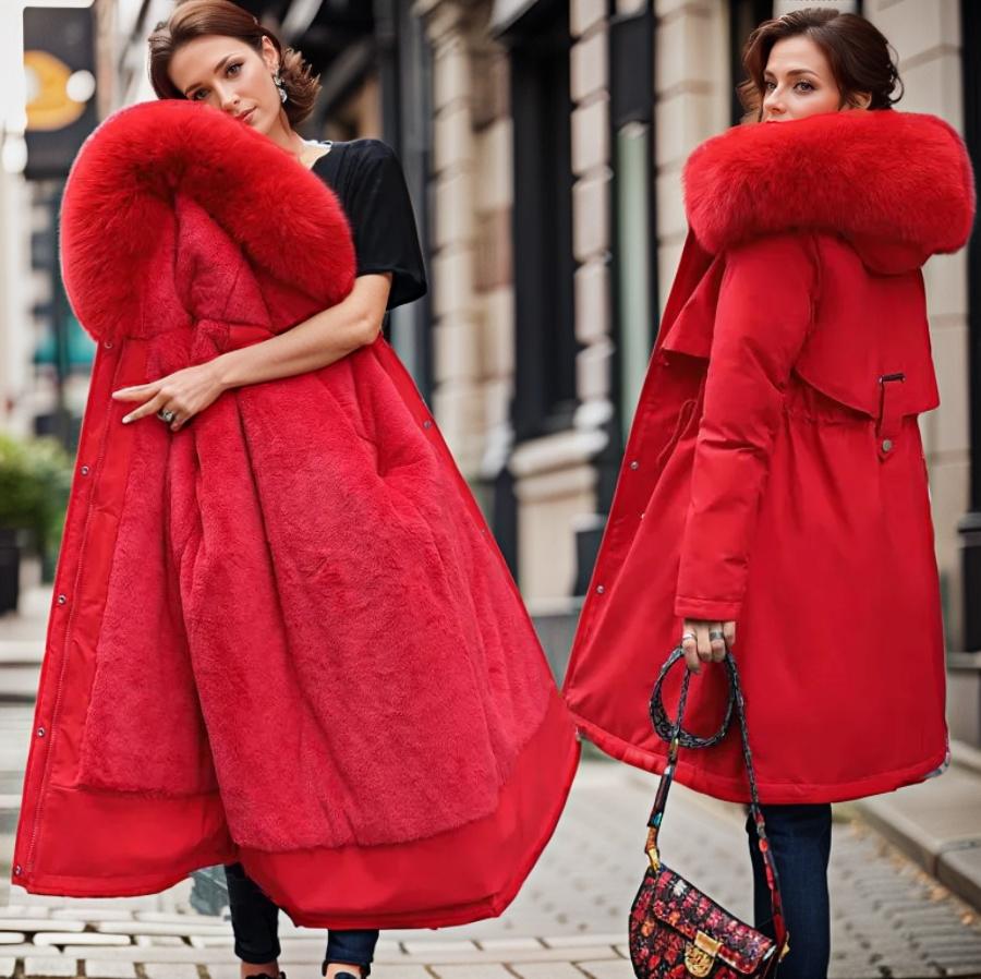 Luxury Faux Fur-Lined Parka | Oversized Hood | Ultra-Warm Winter Coat