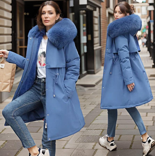 Luxury Faux Fur-Lined Parka | Oversized Hood | Ultra-Warm Winter Coat