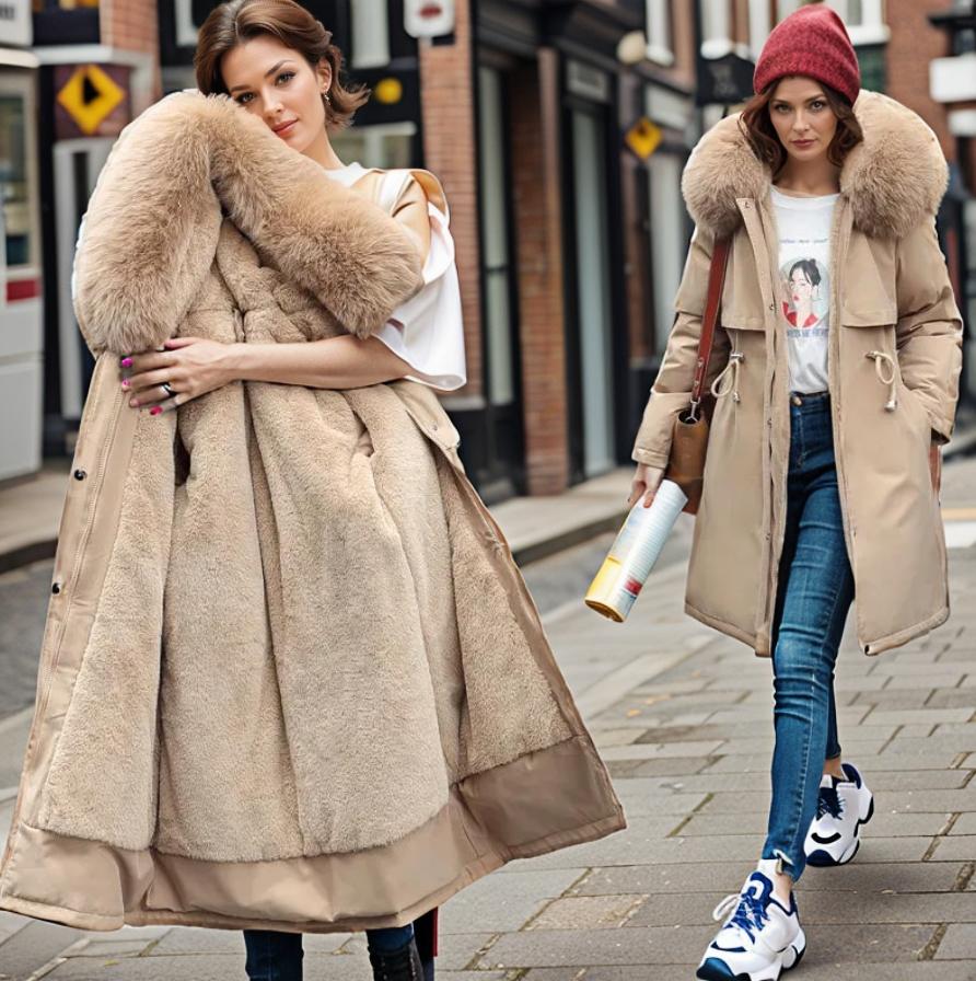 Luxury Faux Fur-Lined Parka | Oversized Hood | Ultra-Warm Winter Coat