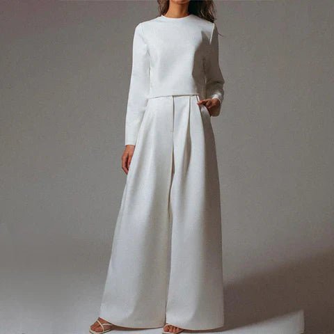 Wide-Leg Pant Set | Minimalist Two-Piece | Relaxed Tailored Fit