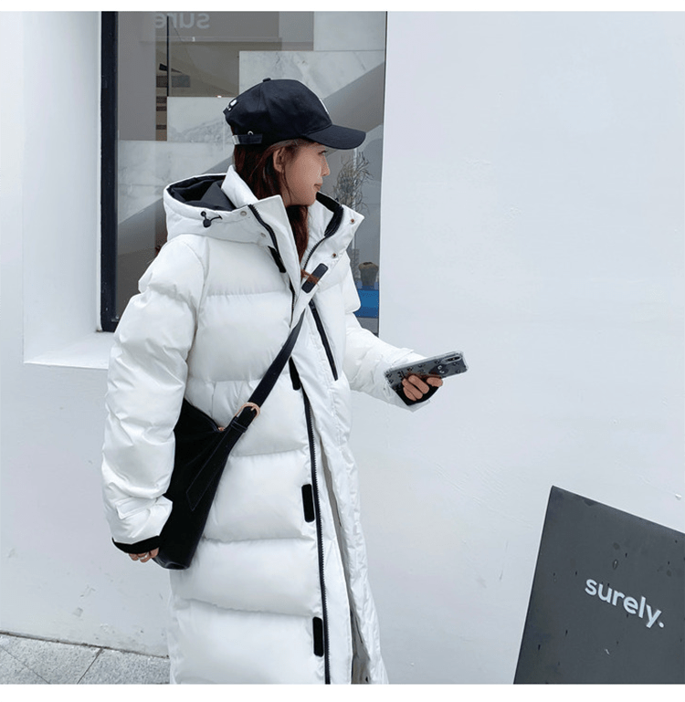 Long Puffer Coat | Extra-Warm Insulation | Quilted Design | Winter Outerwear