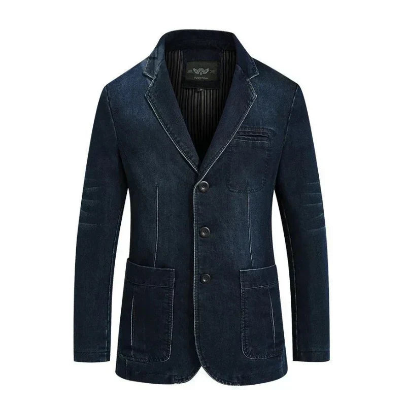 Men’s Denim Blazer Jacket | Casual Tailored Look | Smart-Casual Outfit Canada