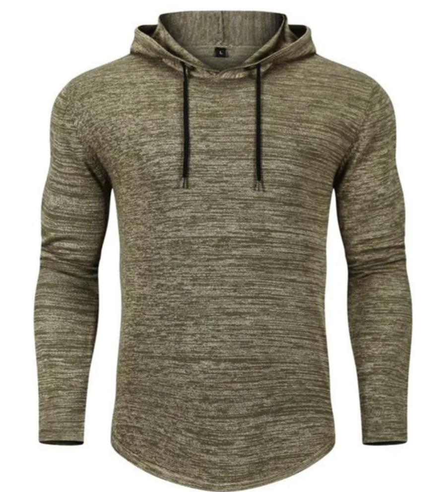 Men’s Lightweight Pullover Hoodie | Stretch Knit | Casual Everyday Layer