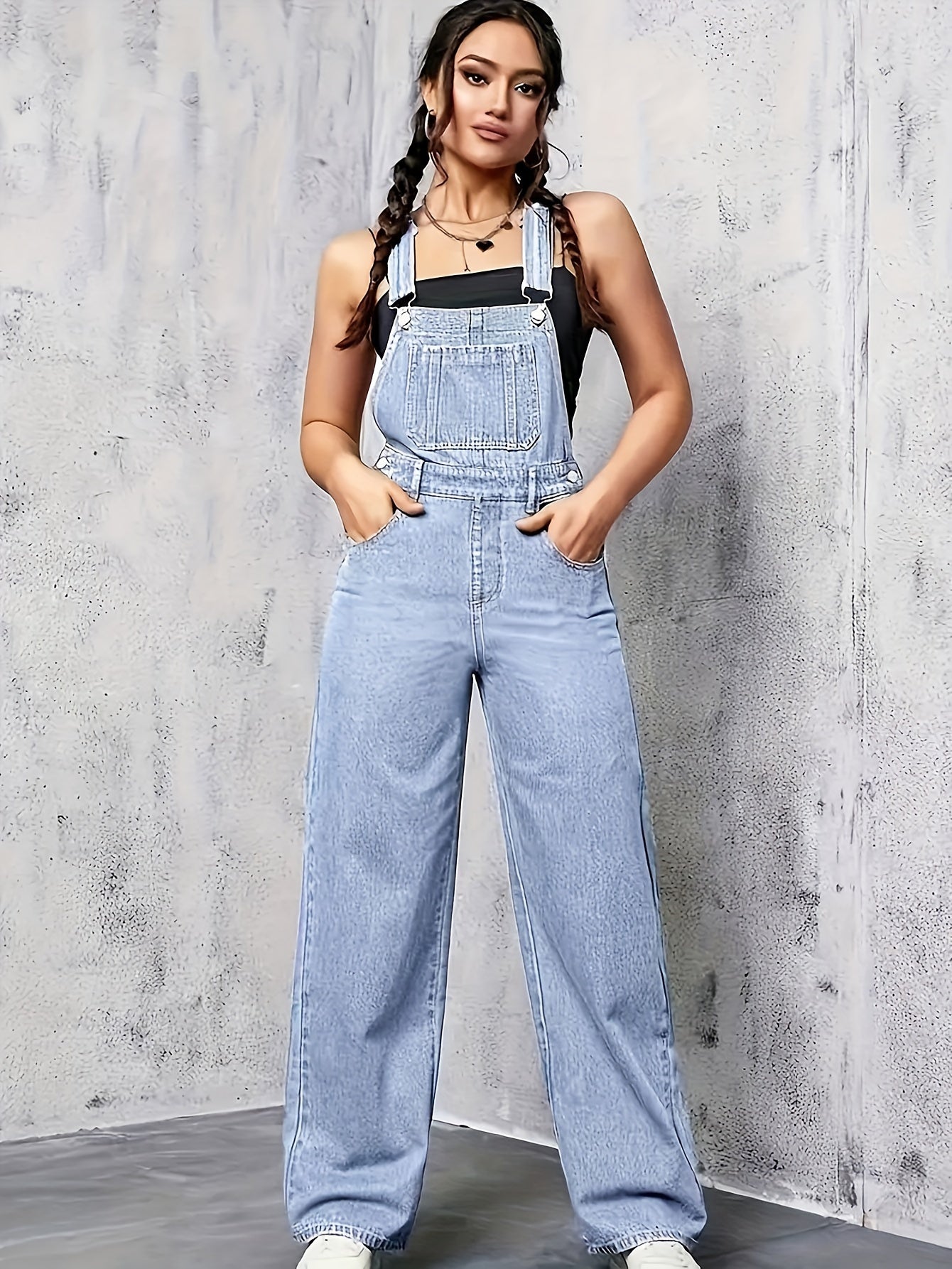 Classic Denim Overalls | Relaxed Fit | Adjustable Straps