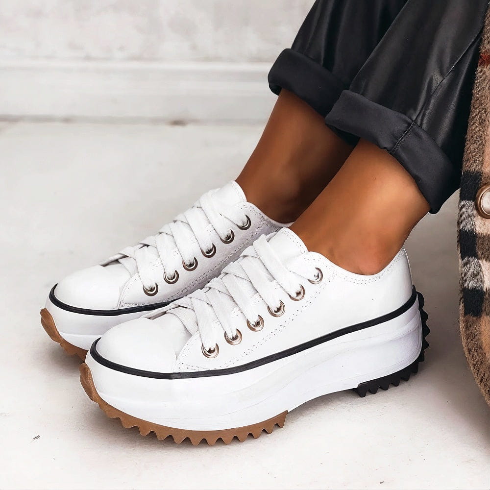 Platform Lace-Up Sneakers | Chunky Sole | Rugged Everyday Style