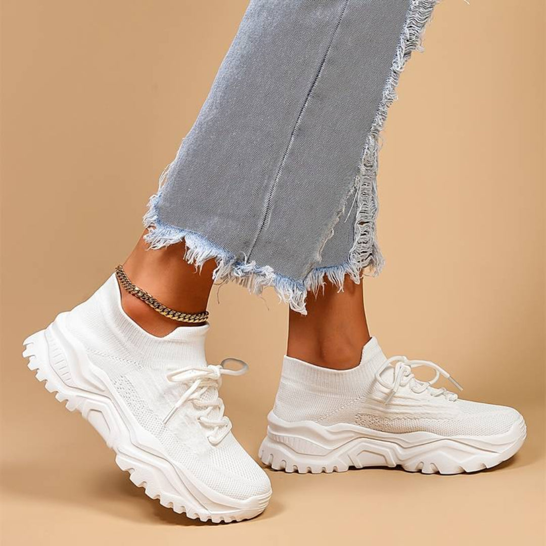 Lightweight Knit Sneakers | Sock-Fit Design | Cushioned Sole Comfort