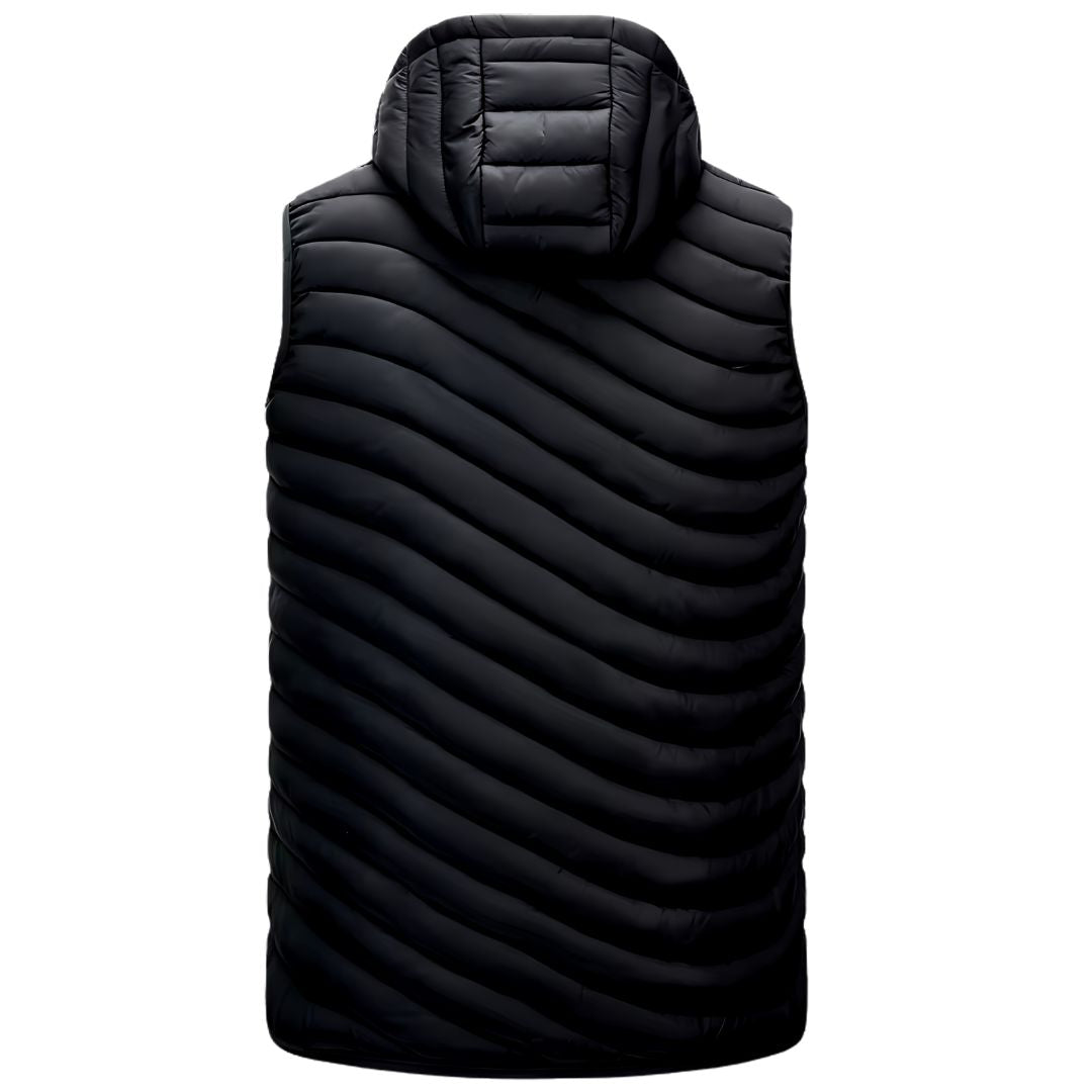 Men’s Lightweight Puffer Vest | Insulated Sleeveless Jacket | Transitional Layer with Hood