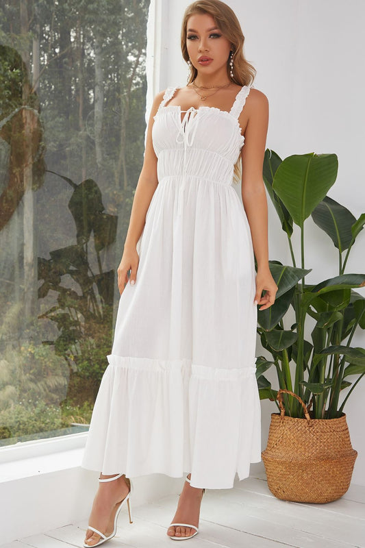 Elegant Tiered Maxi Dress | Lightweight Cotton Blend | Summer Formal & Casual Style