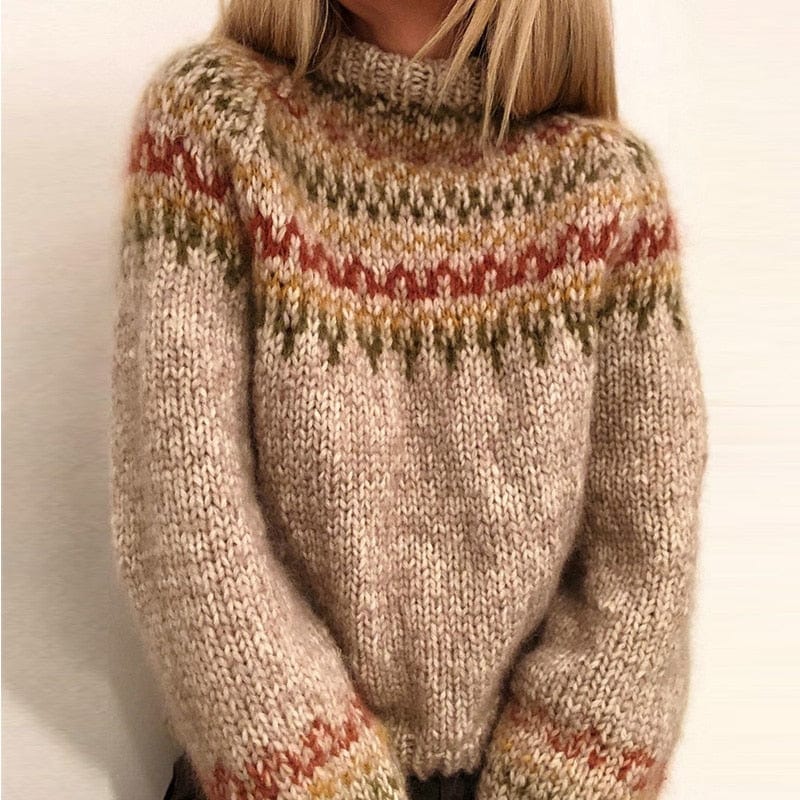 Nordic-Inspired Knit Sweater | Warm & Stylish | Wool Blend | Winter Essentials
