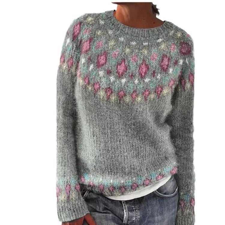 Nordic Fair Isle Sweater | Colourful Knit Design | Soft Acrylic Blend | Winter Essential