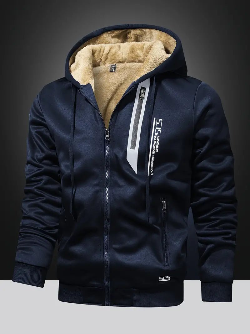 Insulated Winter Hoodie | Fleece-Lined Interior | Windproof Outer Shell | Cold Weather Essential
