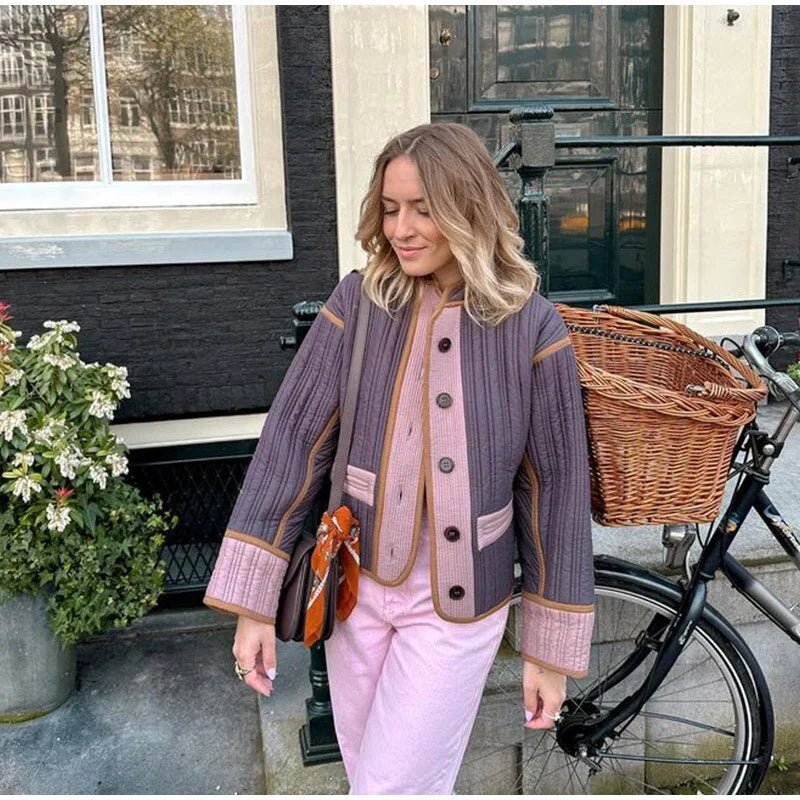 Women's Oversized Colourblock Knit Cardigan | Unique Boho-Chic Style | Casual Layer