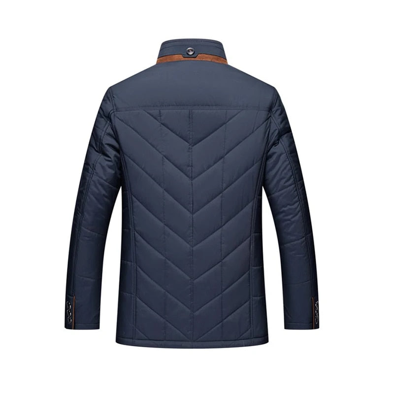 Men's Quilted Stand Collar Jacket | Insulated Lining | Lightweight Fall Outerwear