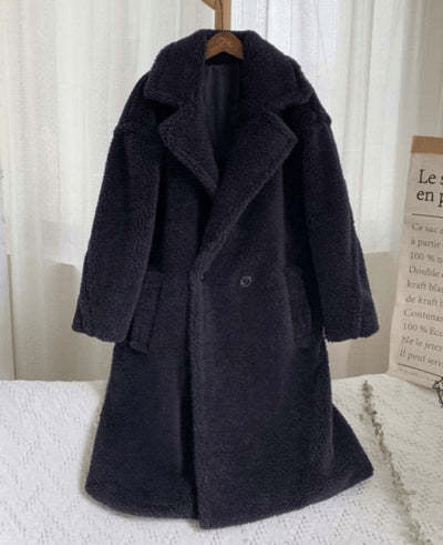 Elegant Wool-Blend Coat | Oversized Fit | Warm & Chic Winter Wear