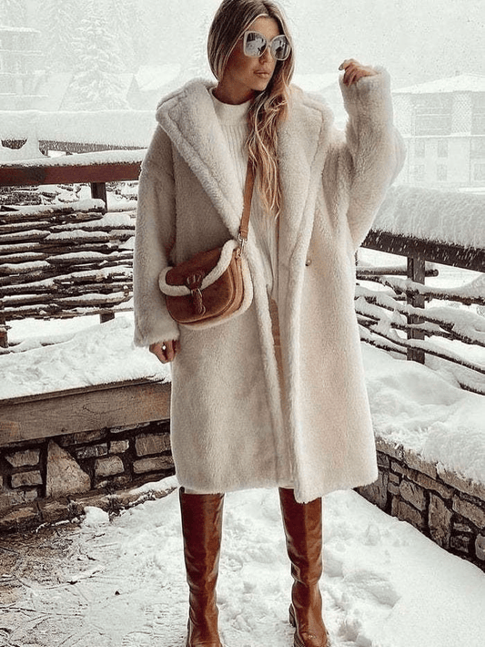 Elegant Wool-Blend Coat | Oversized Fit | Warm & Chic Winter Wear