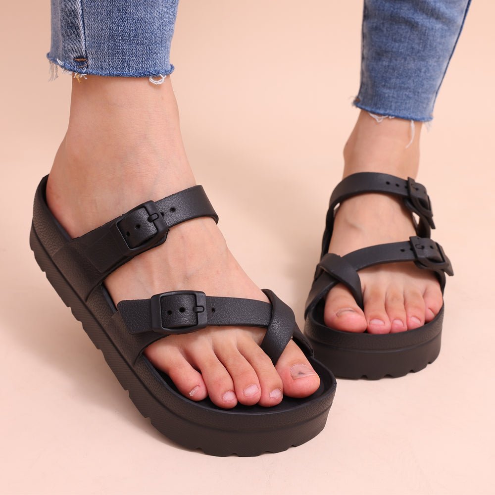 Cushioned Cross-Strap Sandals | Lightweight Slip-Resistant Sole