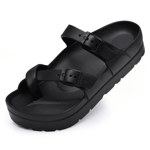 Cushioned Cross-Strap Sandals | Lightweight Slip-Resistant Sole