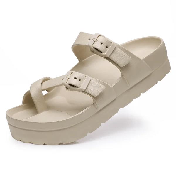 Cushioned Cross-Strap Sandals | Lightweight Slip-Resistant Sole