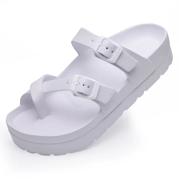 Cushioned Cross-Strap Sandals | Lightweight Slip-Resistant Sole