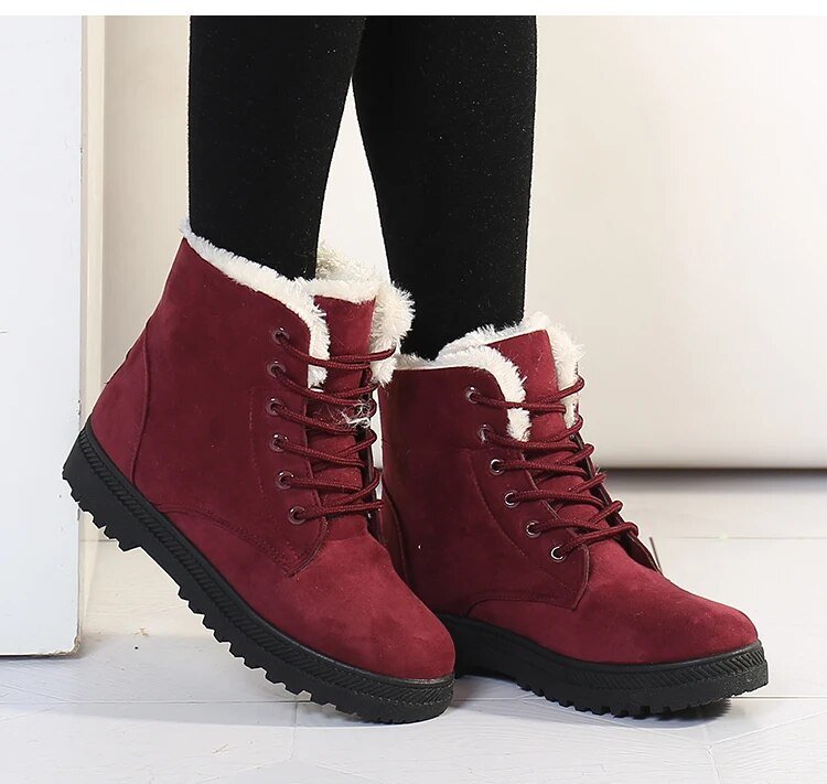Sherpa-Lined Winter Boots | Faux-Suede | Warm and Non-Slip