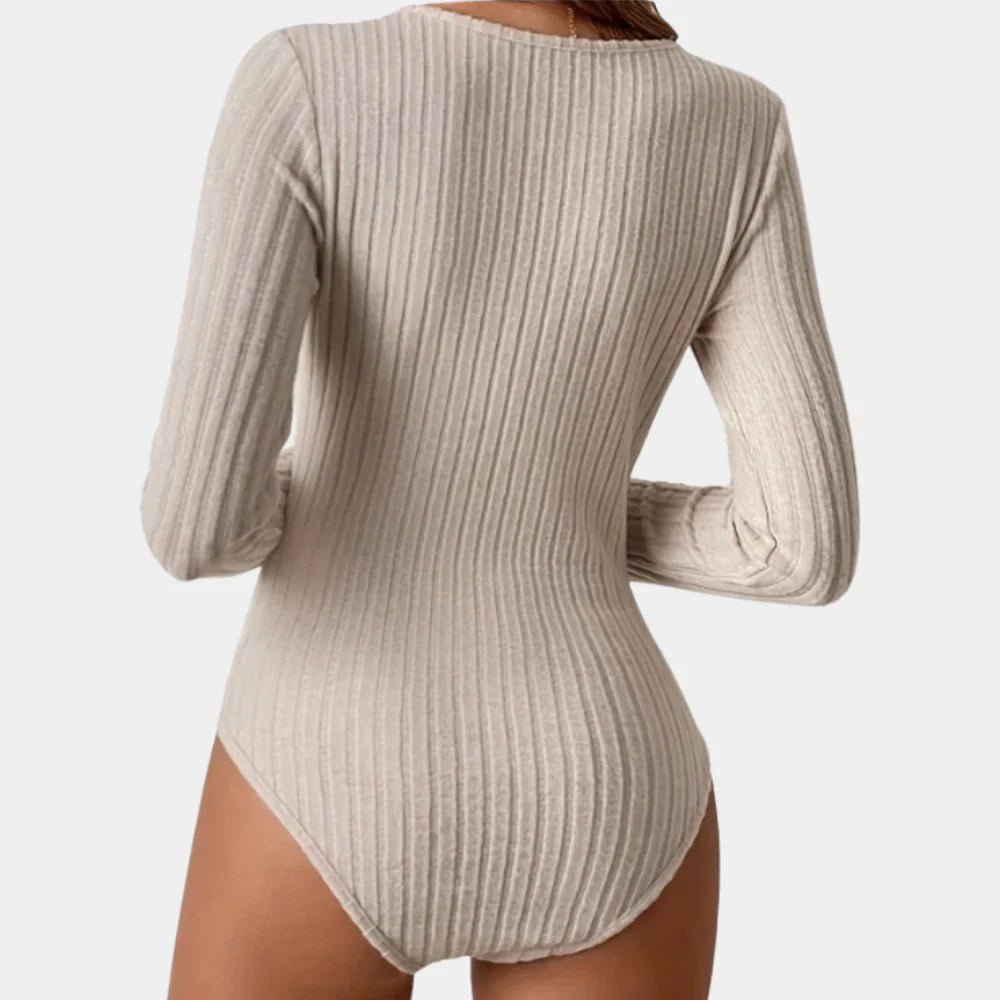 Ribbed Square-Neck Bodysuit | Versatile Style | Slim Fit